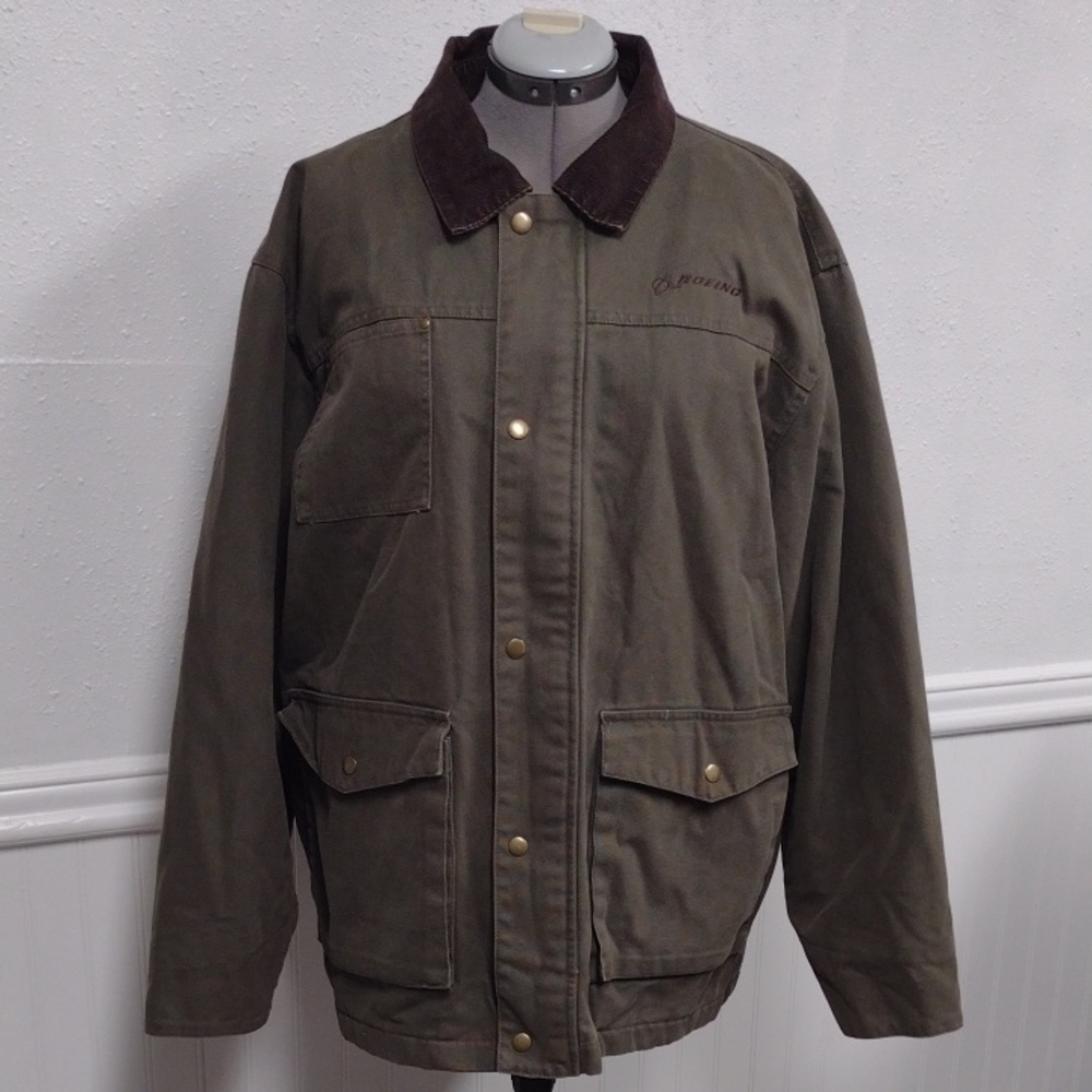 Men's Military Field Jacket with Brown Collar
